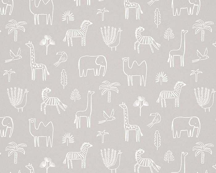 Harlequin Funky Jungle Stone 112629 Wallpaper