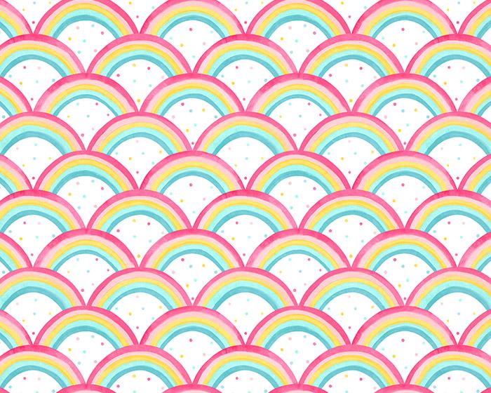 Harlequin Rainbow Brights Cherry/Blossom/Pineapple/Sky 112645 Wallpaper