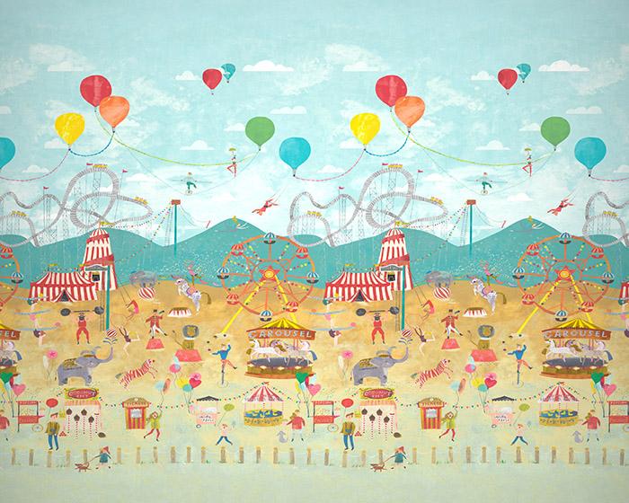 Harlequin Lifes a Circus Carousel 112647 Wallpaper