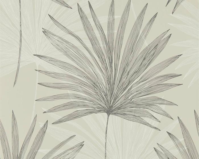 Harlequin Mitende Pewter/Chalk 112230 Wallpaper