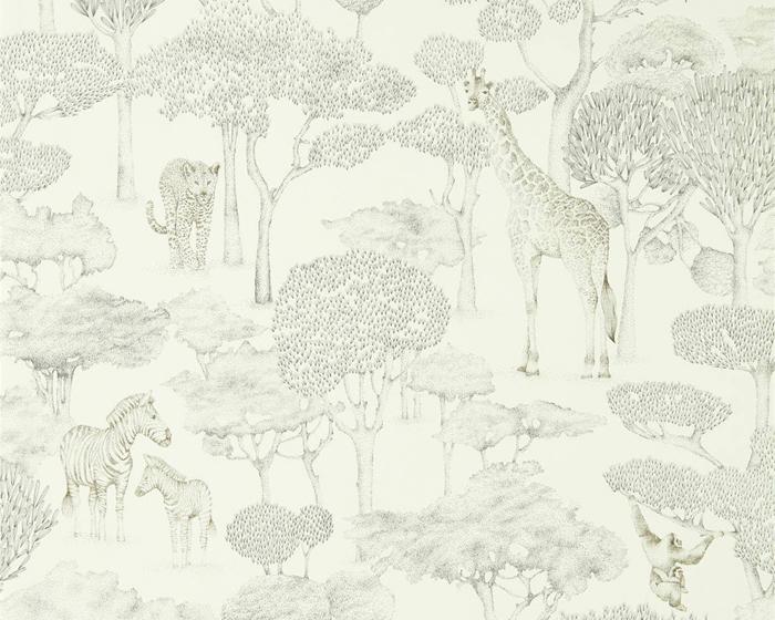 Harlequin Shamwari Chalk/Slate 112243 Wallpaper