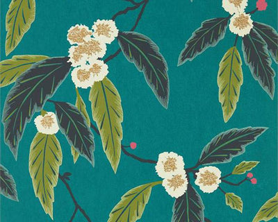 Harlequin Coppice Peacock/Azalea/Midnight 112132 Wallpaper