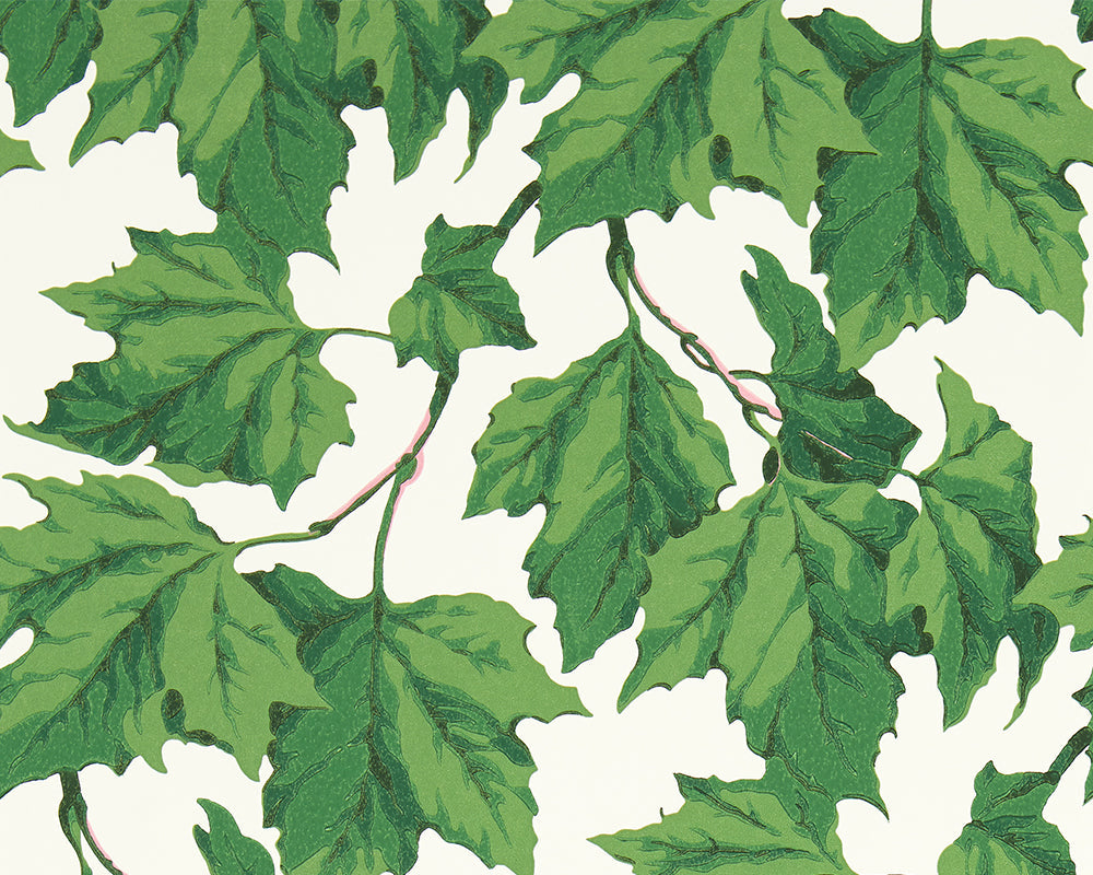 Harlequin Dappled Leaf Wallpaper in Emerald