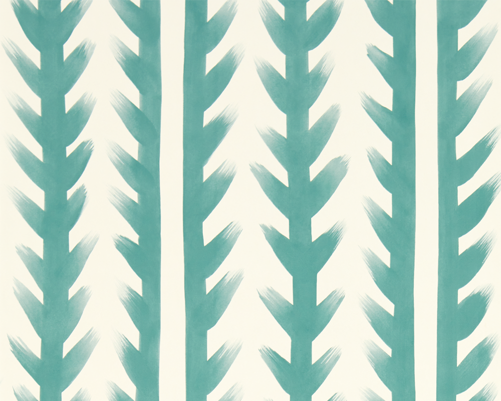 Harlequin Sticky Grass Wallpaper in Aquamarine