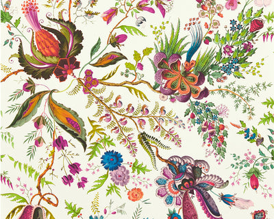 Harlequin Wonderland Floral Wallpaper in Spinel/Peridot/Pearl