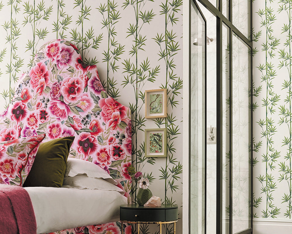 Harlequin Isabella Wallpaper in a bedroom