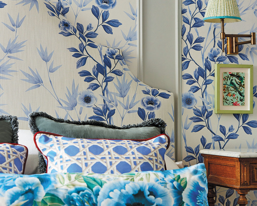 Harlequin Lady Alford Wallpaper on a feature wall