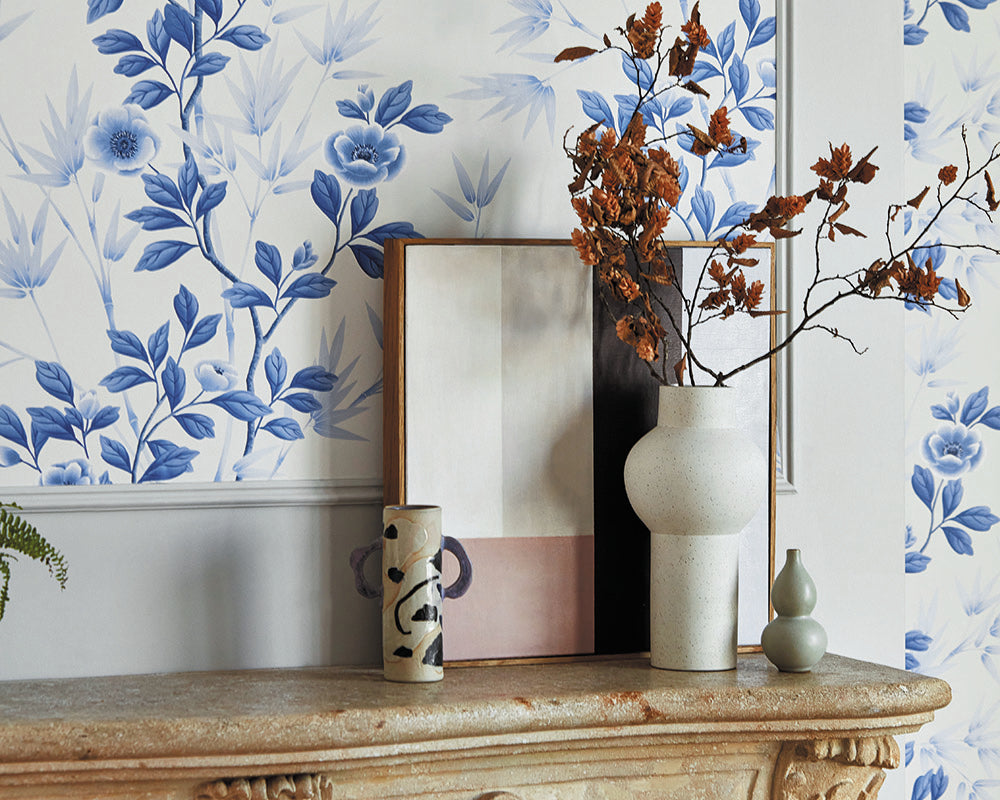 Harlequin Lady Alford Wallpaper on a wall