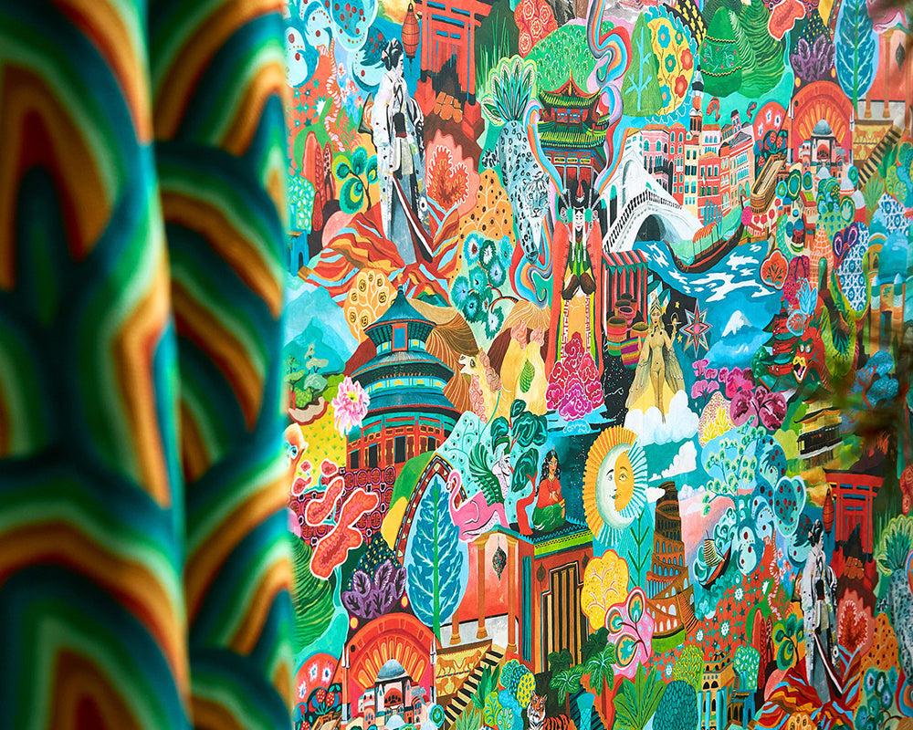 Harlequin Journey of Discovery Wallpaper in detail