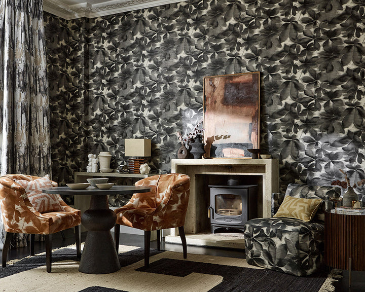 Harlequin Grounded Wallpaper in a living space