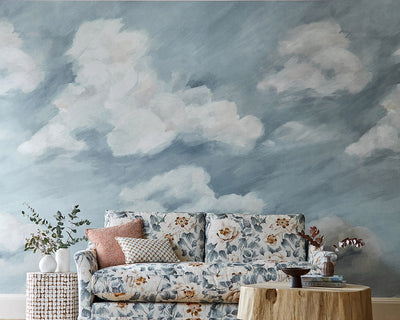 Harlequin Air Wallpaper in a living space