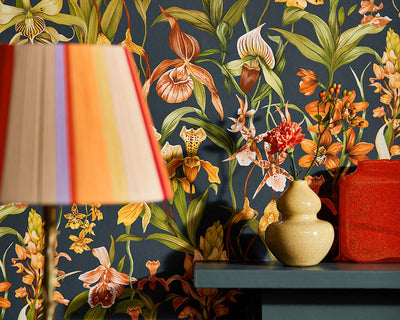 Close up of Harlequin Kalina Wallpaper in a living space