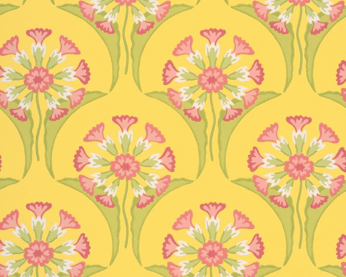 Little Greene Hencroft Punch 0293ASISLAN Wallpaper