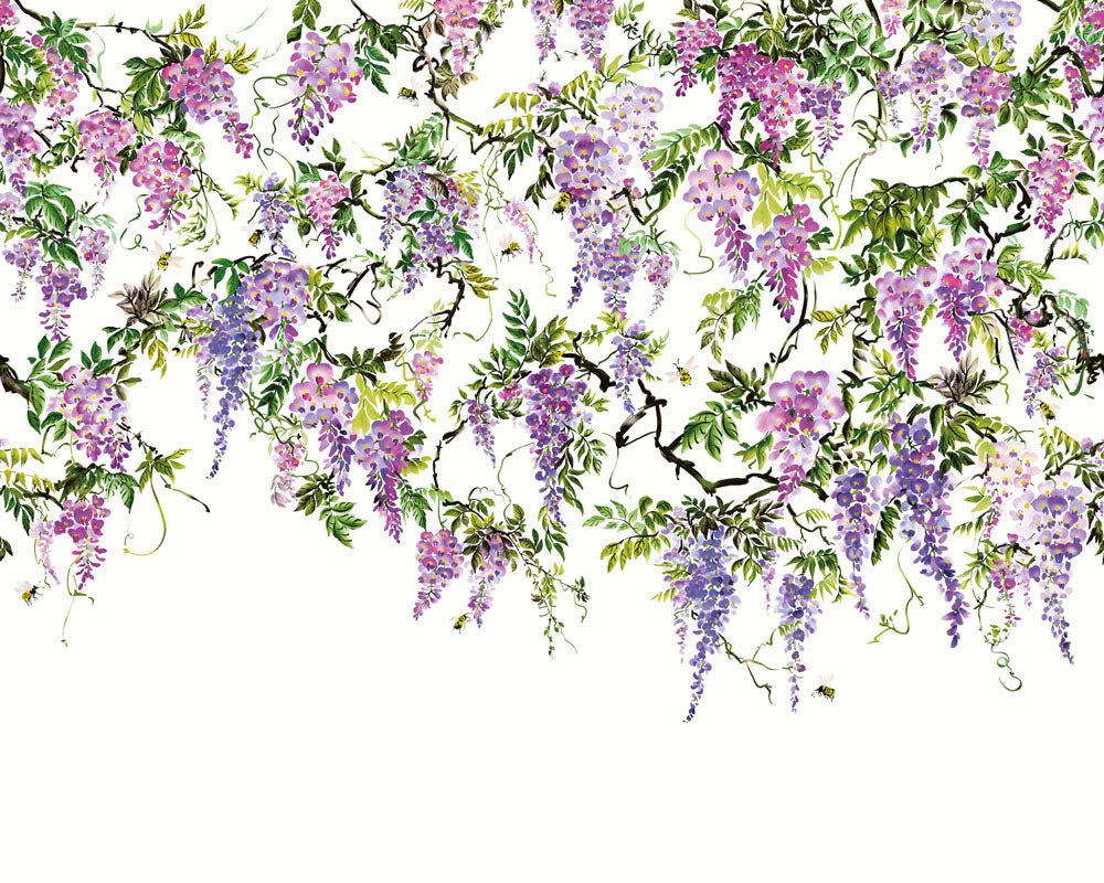 OHPOPSI Trailing Wisteria Wallpaper