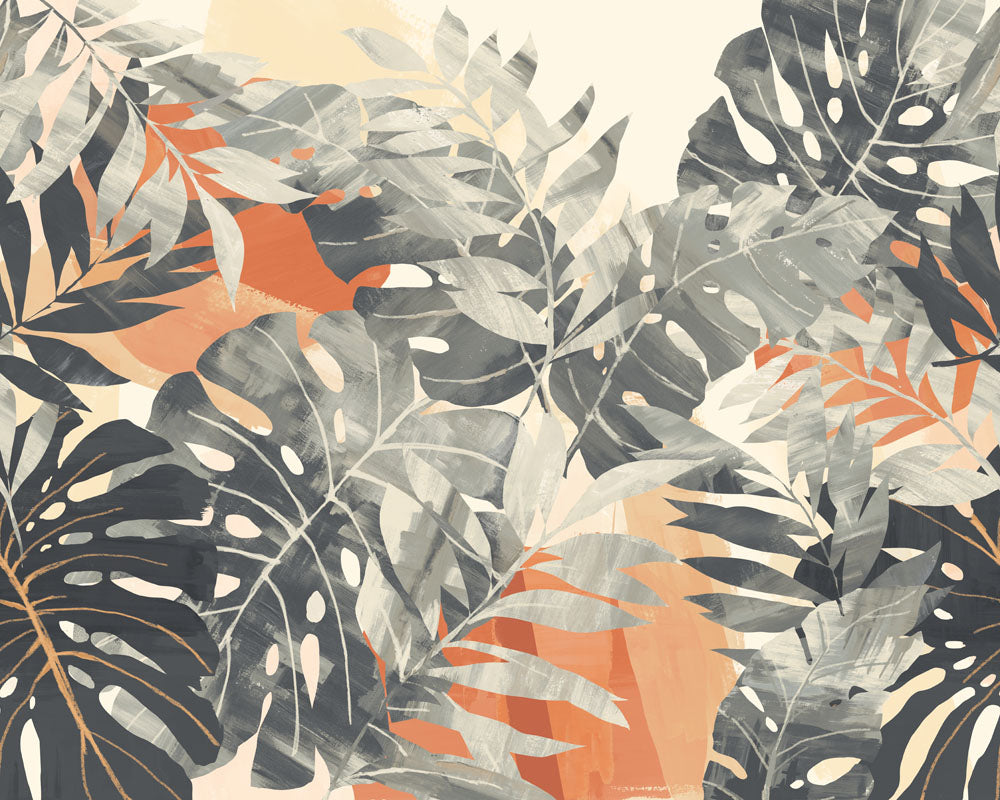 OHPOPSI Textured Palm Mural Wallpaper