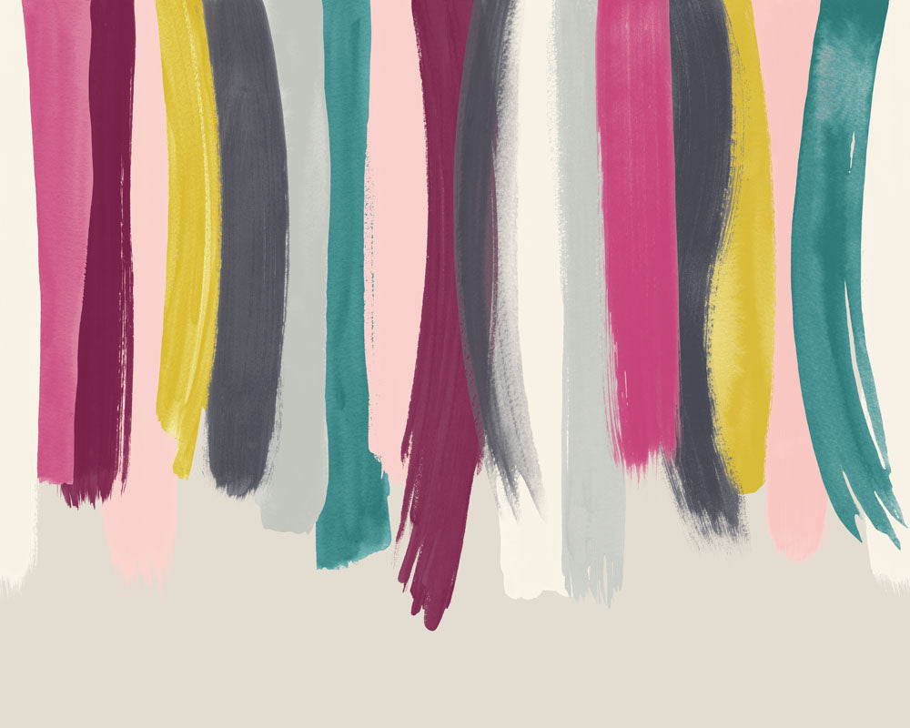 OHPOPSI Blurred Lines Mural Wallpaper