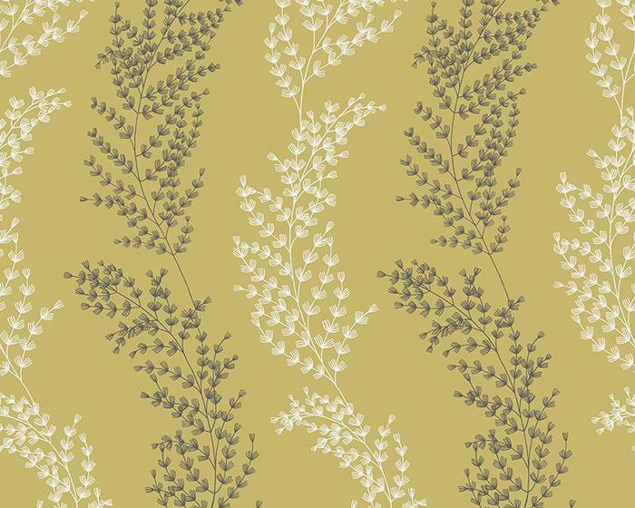 OHPOPSI Mimosa Trail Mustard Wallpaper JRD50107W