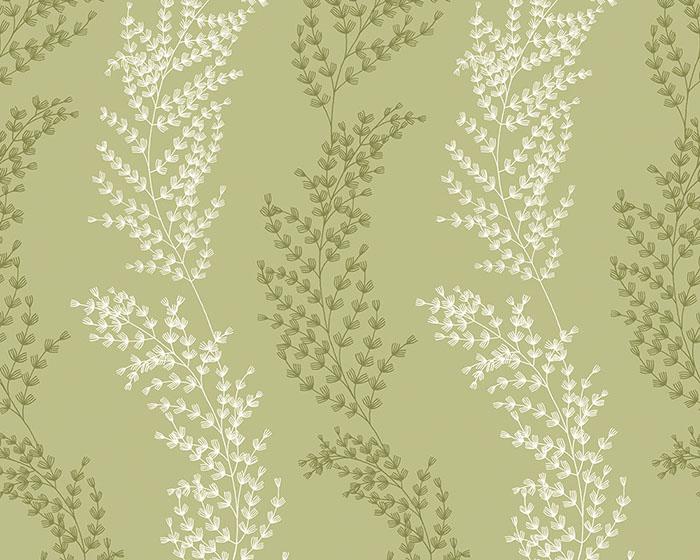 OHPOPSI Mimosa Trail Sage Olive Wallpaper JRD50109W