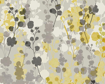 OHPOPSI Blossom Mustard Grey Wallpaper JRD50127W