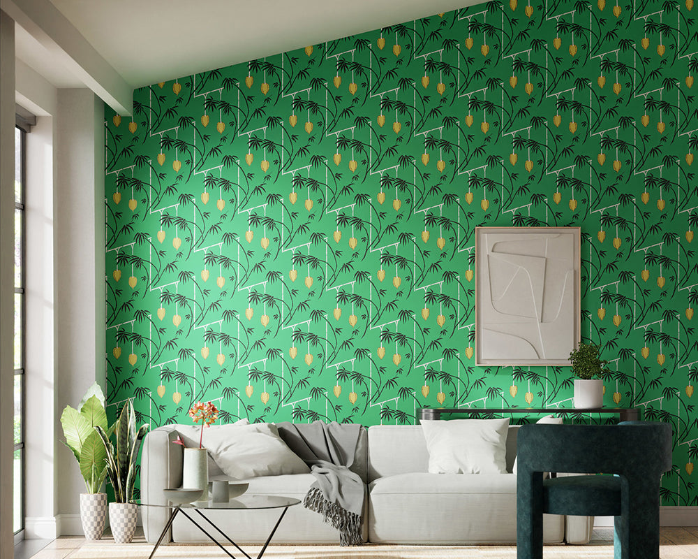 Harlequin Kimiko Wallpaper in a home