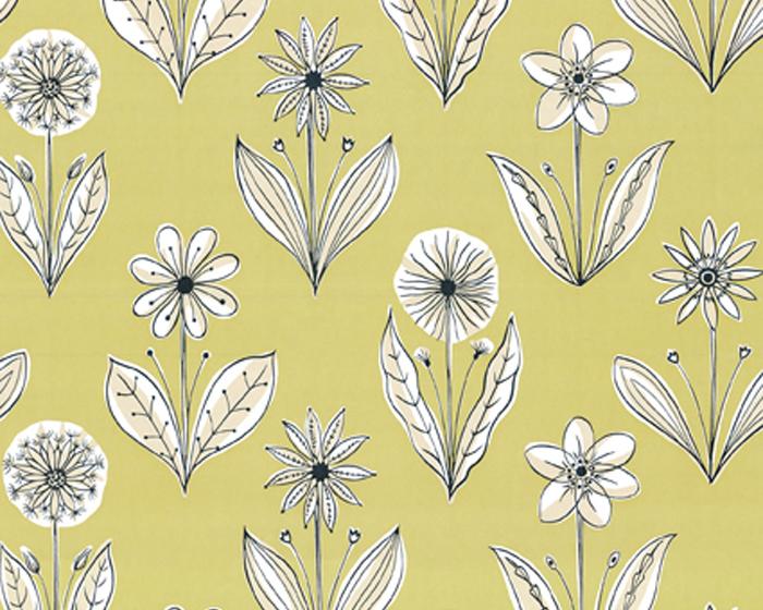 Little Greene Florette Acid Drop 0273FLACIDD Wallpaper