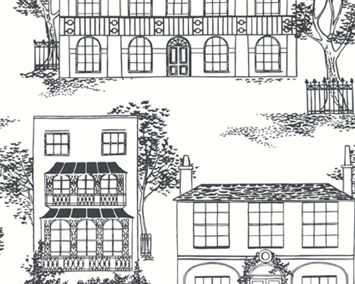 Little Greene Hampstead Ink 0273HAINKZZ Wallpaper