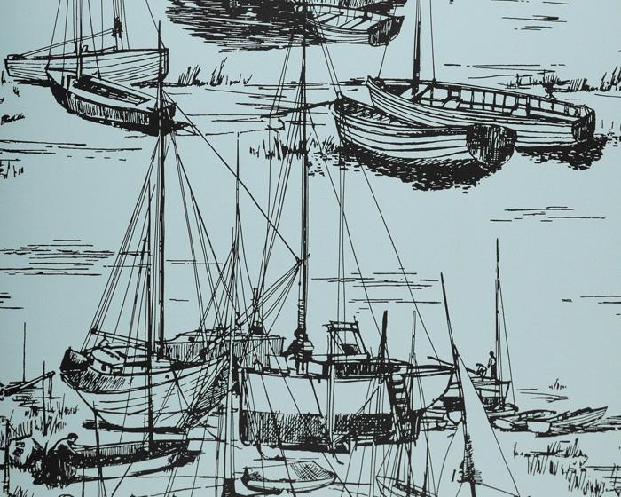 Little Greene Zingara Cerulean Sea 0290ZICERUL Wallpaper