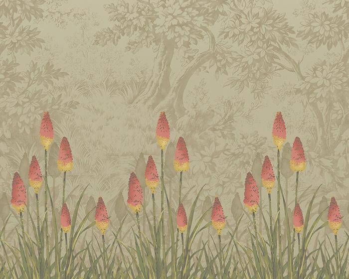 Little Greene Upper Brook Street Midi 0251UBMIDIZ Wallpaper