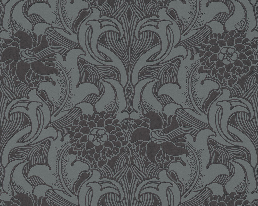Little Greene Dahlia Scroll Wallpaper