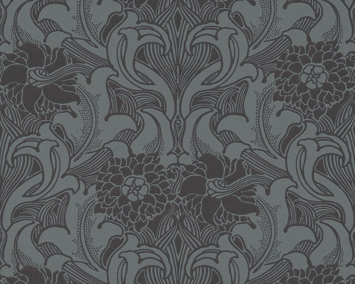 Little Greene Dahlia Scroll Wallpaper