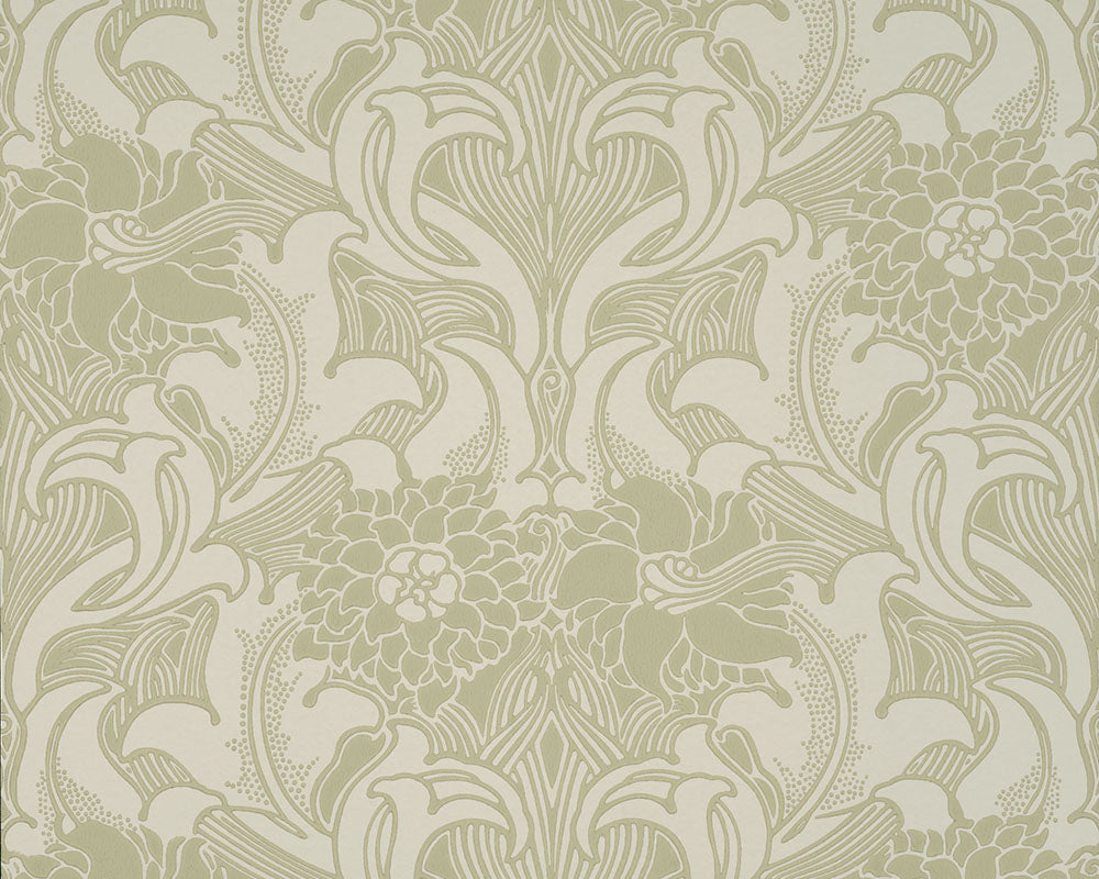 Little Greene Dahlia Scroll Wallpaper
