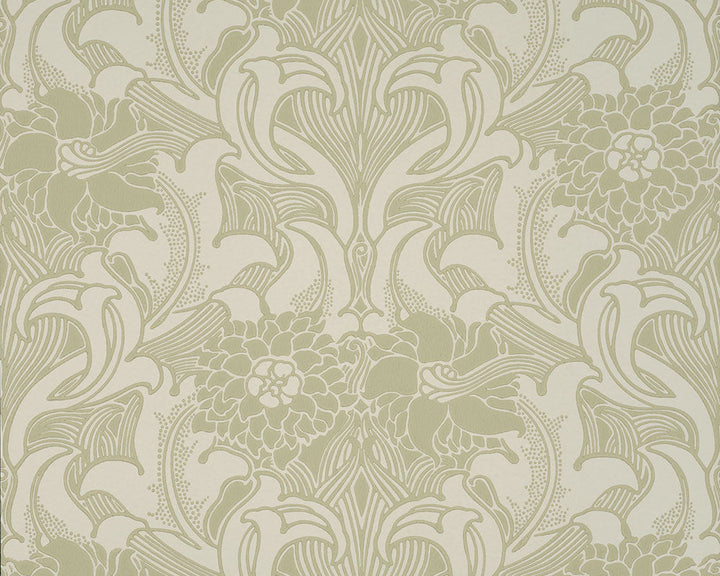 Little Greene Dahlia Scroll Wallpaper