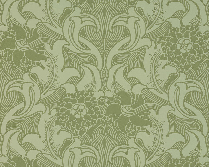Little Greene Dahlia Scroll Wallpaper