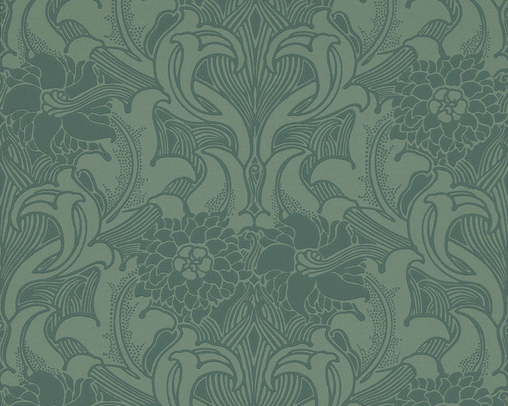 Little Greene Dahlia Scroll Wallpaper