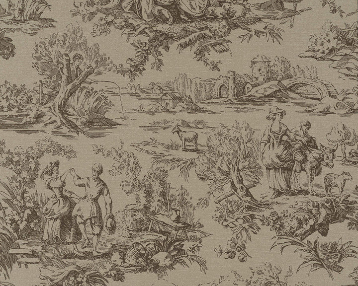 Little Greene Lovers' Toile Wallpaper