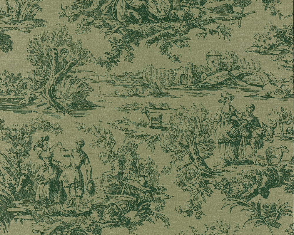 Little Greene Lovers' Toile Wallpaper