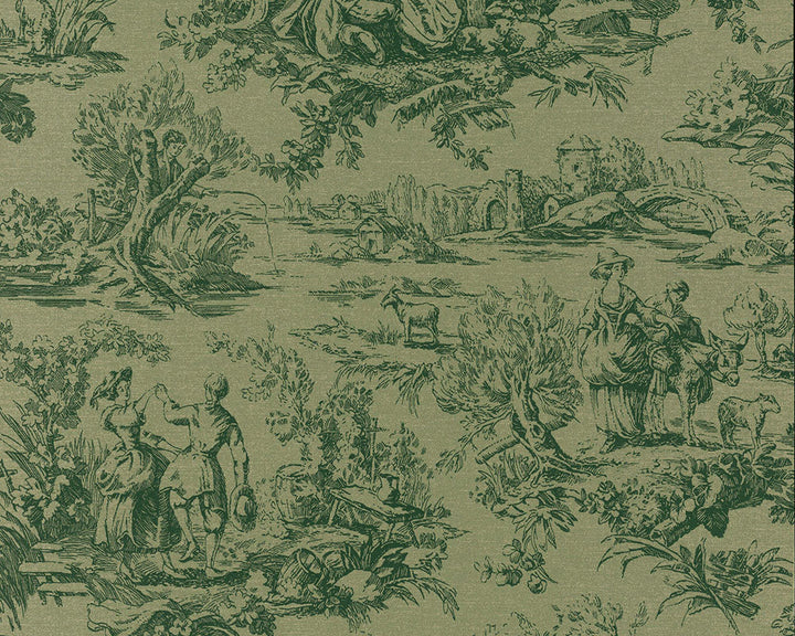 Little Greene Lovers' Toile Wallpaper