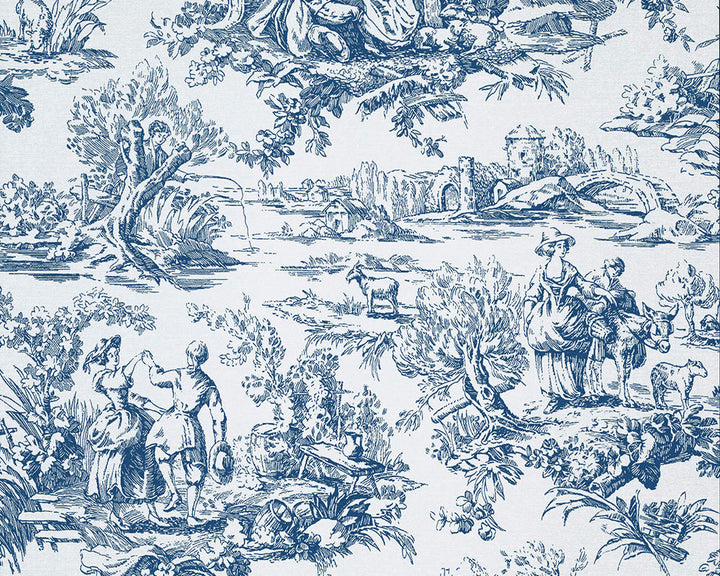Little Greene Lovers' Toile Wallpaper