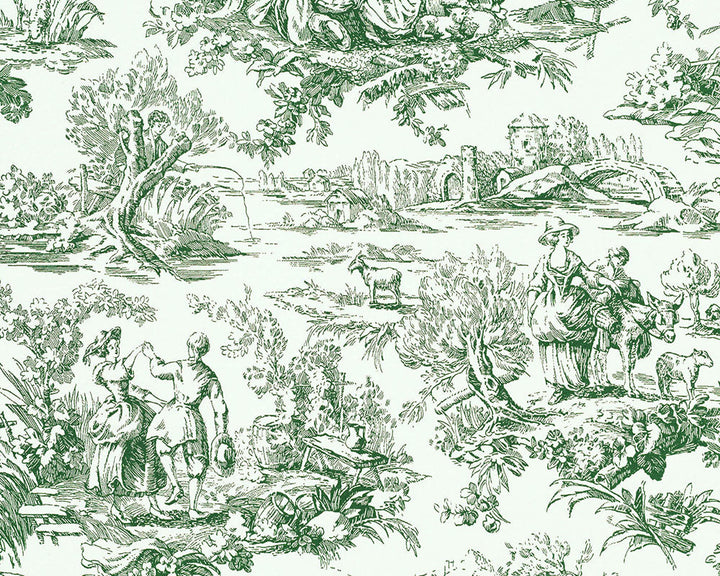 Little Greene Lovers' Toile Wallpaper