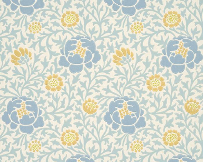 Little Greene Lansdowne Walk Marigold 0273LWMARIG Wallpaper