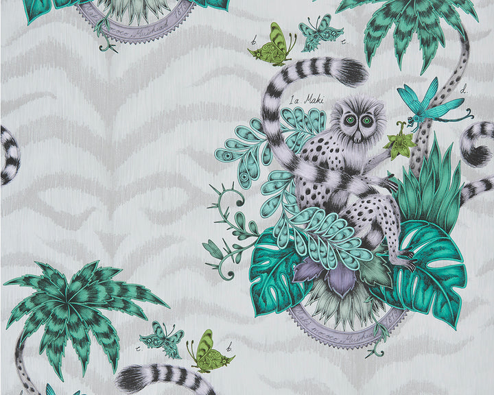Clarke & Clarke x Emma J Shipley Lemur Wallpaper