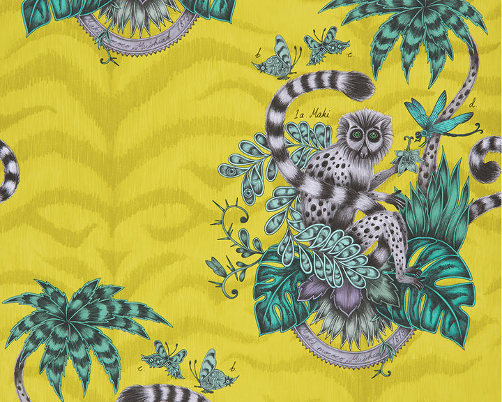 Clarke & Clarke x Emma J Shipley Lemur Wallpaper