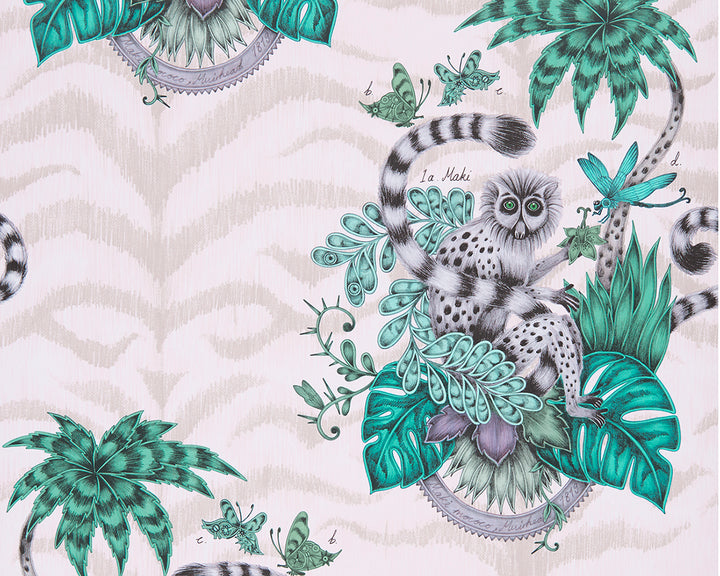 Clarke & Clarke x Emma J Shipley Lemur Wallpaper