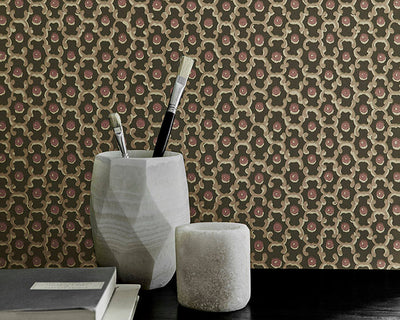 Aclose up of Little Greene Moy Wallpaper