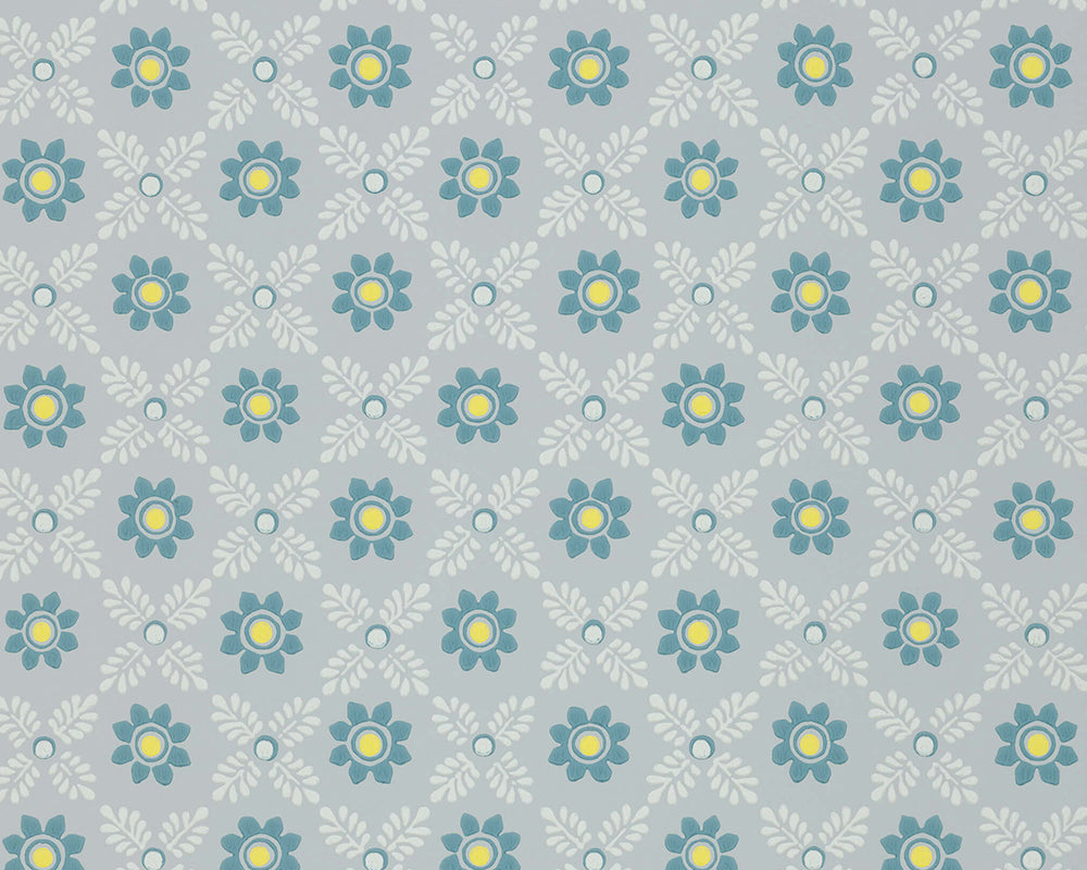 Little Greene Ditsy Block Wallpaper