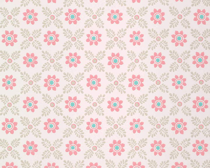 Little Greene Ditsy Block Wallpaper