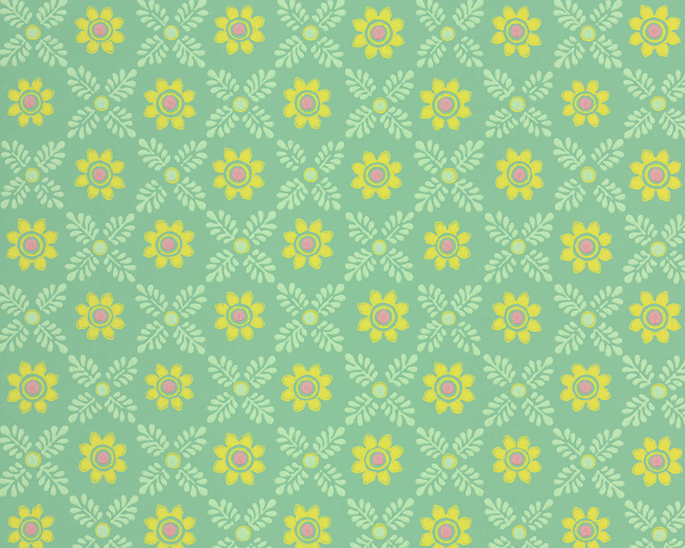 Little Greene Ditsy Block Wallpaper