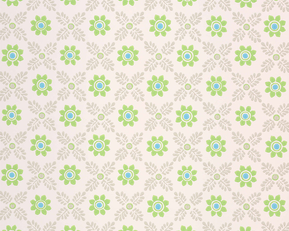 Little Greene Ditsy Block Wallpaper