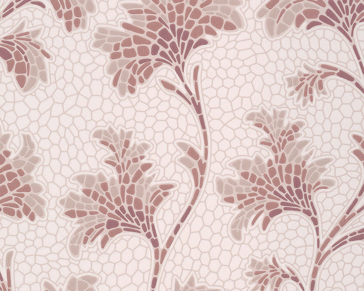 Little Greene Mosaic Trail Wallpaper in Blush