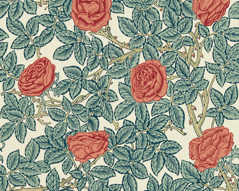 Morris & Co Rambling Rose Wallpaper